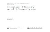 Advanced Lectures in Mathematics Volume 39 Hodge Theory ...Advanced Lectures in Mathematics, Volume 39 Hodge Theory and L²-analysis Editor: Lizhen Ji (Department of Mathematics, University