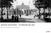 Berliner Geschichte Im Wandel der Zeit - visitBerlin · Die Nachkriegsgeschichte, von Krisen geprägt, gipfelte 1961 in den Bau der Berliner Mauer. Erst als 1989 die Mauer fiel, konnte