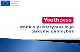 Pažymėjimas ir el. įrankis · Youthpass Glide Youthpass statistics FAQs Editorial Contact Tony Tester Ats.-u i learning in the youth field Pradžia ' Youthpass Certificates Pro]ektai