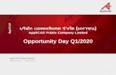 Opportunity Day Q1/2020 › ... › 2020q1 › 20202306-2020Q1-APP.pdf · 13 hours ago · AppliCAD Public Company Limited Opportunity Day Q1/2020 1. AGENDA COMPANY OVERVIEW ... consulting,