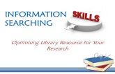 INFORMATION SEARCHING - Universiti Teknologi Malaysia · 1. Topic basic search statements 2. Delete insignificant words 3. Identify significant keywords • Narrow/broader terms,