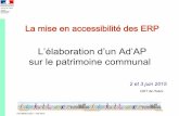 L’élaboration d’un Ad’AP - maires-isere.fr Adap/formation-adap-juin... · La loi du 11 février 2005 ‘’ loi pour l’égalité des droits et des chances, la participation
