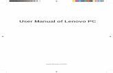 User Manual of Lenovo PC - ps-2.kev009.comps-2.kev009.com/pccbbs/thinkcentre_pdf/3000_31024773usermanual.pdf2 Lenovo 3000 Q Series User Manual 1.1 Front View of the Chassis Button