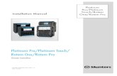 Platinum Pro/Platinum Touch/ Rotem One/Rotem Pro€¦ · Platinum Pro/Platinum Touch/ Rotem One/Rotem Pro . Installation Manual . Revision: N1.3 of 11.2019 Product Software : Version