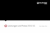 Leistungen und Preise 2015/16 Event. Online. Print. · 2015-04-30 · • Feedbackreport • 30-minütige Unternehmenspräsentation • Neu: 2 TargetedPosts im Anmeldebereich der