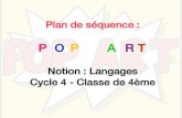 PO P A RTblog.ac-versailles.fr/neouvsq/public/Se_quence_Pop_Art_1133_.pdf · quand on décrit une œuvre du Pop Art. - première écoute découverte - deuxième écoute —> repérages