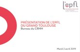 PRÉSENTATION DE L'EPFL DU GRAND TOULOUSE …...2019/04/02  · Un EPFL au coeur du processus de production de la Ville 43,5 M€ d'acquisitions en 2016, 24,45 M€ en 2017, 34,98