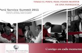 Perú Service Summit 2011media.peru.info/siicex/resources/sectoresproductivos/...8 de cada10 empleos son generados por Pymes. Aproximadamente el 90% de los negocios en franquicia siguen