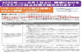 2020 2 6月1日より、職場における ハラスメント防 … › pdf › pawahara_kyoka.pdf2020年（令和2年）6月1日より、職場における ハラスメント防止対策が強化されます！パワーハラスメント防止措置が