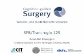 SFB/Transregio 125 - KIT · Lat. cognoscere: erfahren, erkennen, kennenlernen Kognitives Assistenzsystem Rechnergestütztes, integriertes System für die Chirurgie, mit der Fähigkeit,