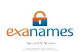 Secure DNS Services - DENIC€¦ · DNS (exanames) System Hintergrund • Security: Signer Environment separat • Dedizierte Distribution Server Web Server Application Server Signer