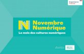 Novembre Numérique · dans la section Innovation et numérique de La Collection, corpus de 90 propositions - légères en diffusion et modulables - présentées par 58 institutions