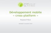 Développement mobile « cross-platformatelierihm.unice.fr/.../3/2013/08/formation-mobile-cross-platform.pdf · 11.11.13 5 / 24 i2N : Notre métier Conception de sites Internet sur