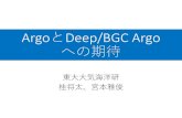ArgoとDeep/BGC Argo への期待長期的な表層塩分のコントラスト強化 （高塩域で高塩化、低塩域で低塩化） →全球水循環の強化を示唆 表層塩分の長期変化
