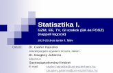 Statisztika - GTI.ektf.hugti.uni-eger.hu/public/uploads/cs-h-1-nappali-stat... · Számonkérés és értékelés A gyakorlatokon való részvétel kötelező, a félév során –