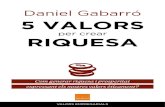 Daniel Gabarró 5 VALORS - Aula Interior · 2019-03-13 · valorsepresarialsco - 5 - Aquest llibre s’ha escrit a partir dels continguts del curs Generar riquesa amb valors que imparteix