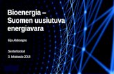 Bioenergia Suomen uusiutuva energiavara · 3 Energialähteet Suomessa 2017, Yhteensä 384,2 TWh Uusi Öljy; 85,4 Hiili; 31,1 Maakaasu; 20,4 Ydinenergia; 66,3 Vesivoima; 13,1 Tuulivoima;