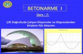 BETONARME I - concreteandstructures.com · 2-) Doğangün, A. « Betonarme Yapıların Hesap ve Tasarımı», Birsen Yayınevi, 2018. 3-) Topçu, A. « Betonarme –2 Ders Notları»,