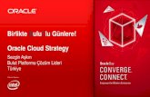 Birlikte BuluTlu Günlere! Oracle Cloud Strategy · – Oracle: •WebLogic Server 10.3 •Oracle Database 11g •Solaris •Sun M-Series/T-Series • Benefits: – 35% reduction