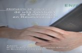 PROPUESTA DE CONTENIDOS · 2019-11-24 · PROPUESTA DE CONTENIDOS de una Consulta de Enfermería en Reumatología Grupo de Enfermería de la Sociedad Valenciana de Reumatología.