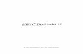 ABBYY FineReader 12 · Посiбник користувача ABBYY FineReader 12 2 Інформація, що міститься в даному документі, може бути