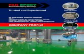 COMPANY PROFILE€¦ · Pan Epoxy didirikan sejak tahun 2001 oleh Mr. Syahrul Alvaro dan Mr. Heru Iswoyo untuk menjawab Kebutuhan Epoxy Flooring,floorhardener,waterproofing,dan lukis