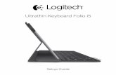 Ultrathin Keyboard Folio i5 - Logitech › assets › 49817 › 2 › ultrathin... · Lgih lahin eyboar li i5 English 3 Know your product 1. iPad holder 2. Protective folio 3. Function