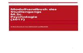 Modulhandbuch des Studiengangs M.Sc. Psychologie (2017)...Interventions-, Varianz-, Regressions-, Mehrebenenanalysen, Strukturgleichungsmodelle). Dabei werden gängige Statistikpakete