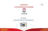 DCH1B3 ELEKTRONIKA DASAR - Telkom University · DCH1B3 Elektronika Dasar MATERI 2 : PENGANTAR ELEKTRONIKA 2 Memberikan pengetahuan dasar mengenai beberapa hal berikut : 2. Sumber