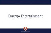 Emergo Entertainment · •Seit August 2019 Emergo Entertainment GbR Wer wir sind. EMERGO ENTERTAINMENT Unsere Leidenschaft: Spiele als Systeme Prosperous Universe | Simulogics Mini