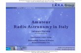 Amateur Radio Astronomy in Italy › groups › doc › AmateurR-A_Italy.pdf · RadioAstronomia UAI 6th World Symposium On Space Exploration and Life in the Cosmos - We and SETI Teatro
