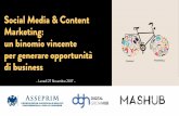 1 Social Media & Content Marketing: un binomio vincente ... · Esce “Get content, get customers” di Joe Pulizzi e Newt Barrett, il primo libro sul content marketing 2011 Il 25%