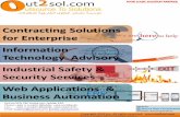 Contracting Solutions Information · 2020-06-09 · Networking & Software’s using emerging & disruptive technologies to provide powerful solutions and products for our clients in