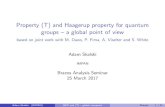 Property (T) and Haagerup property for quantum groups { a ...mbrannan/brazos/skalski.pdfProperty (T) and Haagerup property for quantum groups { a global point of view based on joint