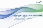 Energiewirtschaftliche Optimierung von PV-Anlagen...2016/09/30  · Zipp, A. (2015): Revenue prospects of photovoltaic in Germany –Influence opportunities by variation of the plant
