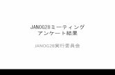 JANOG28ミーティング アンケート結果 › meeting › janog28 › doc › JANOG28_enq.pdfインターネットの経路あれこれ DDoS攻撃10年の歴史を振り返る