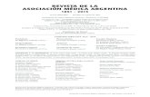 REVISTA DE LA ASOCIACIÓN MÉDICA ARGENTINA...Revista de la Asociación Médica Argentina, Vol. 128, Número 4 de 2015 / 1 Considerada de interés legislativo nacional - Resolución