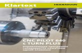 CNC PILOT 640 с TURN PLUS€¦ · требования, воспользуйтесь услугой пуска в эксплуатацию. 20 ... влекательное рабочее