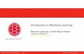 Introduction to Machine Learning - UMIACSjbg/teaching/CMSC_726/03a.pdf · Machine Learning: Jordan Boyd-Graber jUMD Introduction to Machine Learning 12 / 18. Getting to Union Station