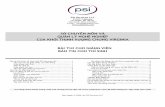 PSI Services LLC - DPOR · Các đơn đăng ký còn hạn trong một (1) năm và bạn phải nộp đơn đăng ký mới và lệ phí nếu bạn không vượt qua cả hai