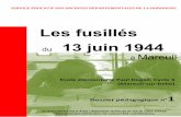 Les fusillés du 13 juin 1944 - Dordogne · 13 juin 1944 à Mareuil Ecole élémentaire Paul Degail, Cycle 3 (Mareuil-sur-belle) Dossier pédagogique n° ... novembre 1942 et dépend