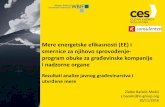 smernice za njihovo sprovođenje program obuke za građevinske …mzhe-ks.net/repository/docs/SB_EE_Kosovo_Obuka... · 2017-07-27 · Utvrđene EE mere - solarno grejanje . 37 Sumirani
