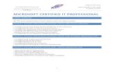 MICROSOFT CERTIFIED IT PROFESSIONALkpitie.najah.edu/outlines/5485.pdf · MICROSOFT CERTIFIED IT PROFESSIONAL A BRIEF OVERVIEW MCITP server administrator Course which consist of 3