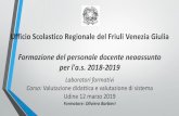 Ufficio Scolastico Regionale del Friuli Venezia Giulia€¦ · Ufficio Scolastico Regionale del Friuli Venezia Giulia Formazione del personale docente neoassunto per l'a.s. 2018-2019