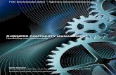 BUSINESS CONTINUITY MANAGEMENT - Crisiscentrum · ‘Business Continuity Plan (BCP). Business Continuity Management is een proces waarbij de organisatie de nodige maatregelen treft