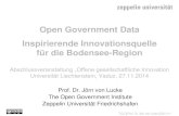 Open Government Data Inspirierende Innovationsquelle für ... › ...Open Government als Sammelbegriff für verschiedene Konzepte zur Öffnung 5 Partizipation 2.0 Zusammen-arbeit 2.0