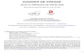 DOSSIER DE PRESSE - FranceOlympique.com › pekin › fichiers › File › communic… · Ma Lin (Chn) Zhang Yining (Chn) Médaille d'argent Wang Hao (Chn) Kim Hyang Mi (Prk) Ko