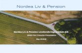 Nordea Liv & Pension Livsforsikringsselskab A/S · Nordea Liv & Pension Livsforsikringsselskab A/S 10NC5 Tier 2 Investor Presentation May 292018. Introduction to Nordea Liv & Pension
