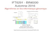 IFT6291 - BIN6000 Automne 2016hamelsyl/Intro2016.pdf · secondaire: hélices alpha, feuillets beta, “turns” tertiaire: forme tridimensionnelle Dogme: la structure tridimensionnelle