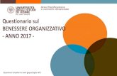 Questionario sul BENESSERE ORGANIZZATIVO - ANNO 2017 · Ritengo che il livello di benessere organizzativo dell'Università degli Studi di Udine corrisponda alle mie aspettative -